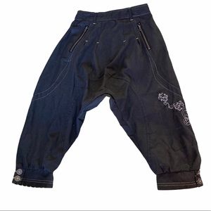 Funky Lovely Girl Orchestra Hammer Harem Pant Girls Black size 10